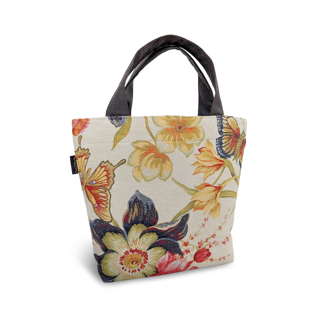 Out Style バッグ 26×32/20×13cm ブルーミング 輸入生地